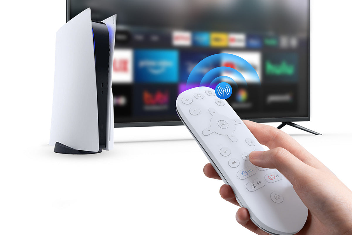Media Remote Control for PS5 Console with 4 Quick Shortcut Buttons for Netflix YouTube Disney Spotify
