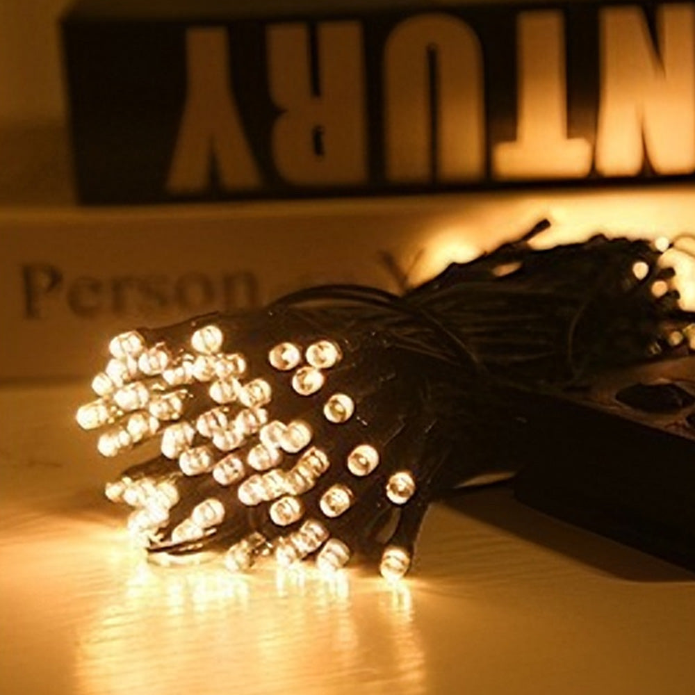 Outdoor Solar String Lights with 8 Modes for Garden Decoration-Warm White