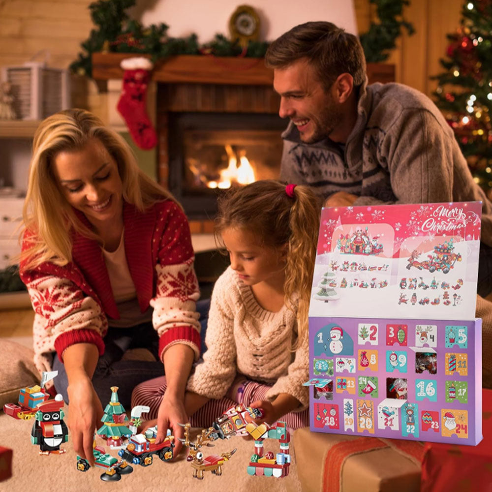 Christmas Advent Calendar Building Block 24 Days Countdown Surprise Box