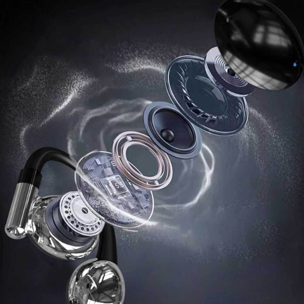 Wireless Bluetooth 5.3 Open-Ear Earbuds with Charging Case Water-Resistant