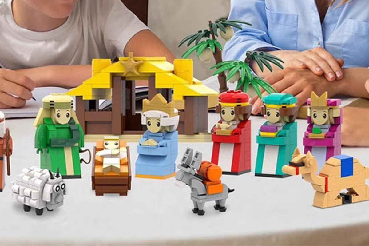 Nativity Advent Calendar 24 Days Building Blocks Kits Christmas Countdown Calendar