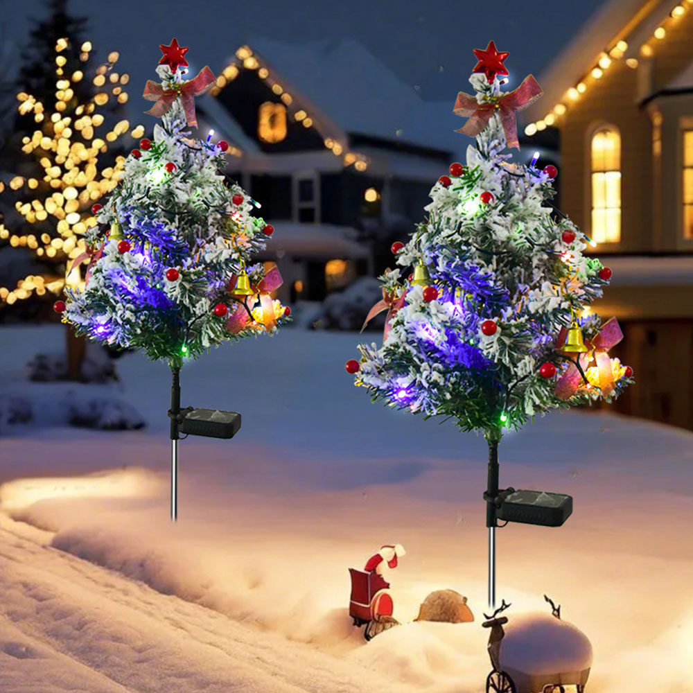 85cm Solar Christmas Tree Light Decoration Outdoor Solar Powered Christmas Yard Stake Light