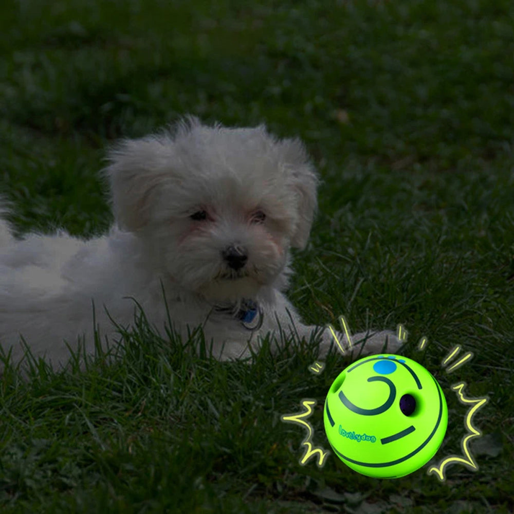 Wobble Wag Giggle Dog Ball Interactive Dog Toy Ball