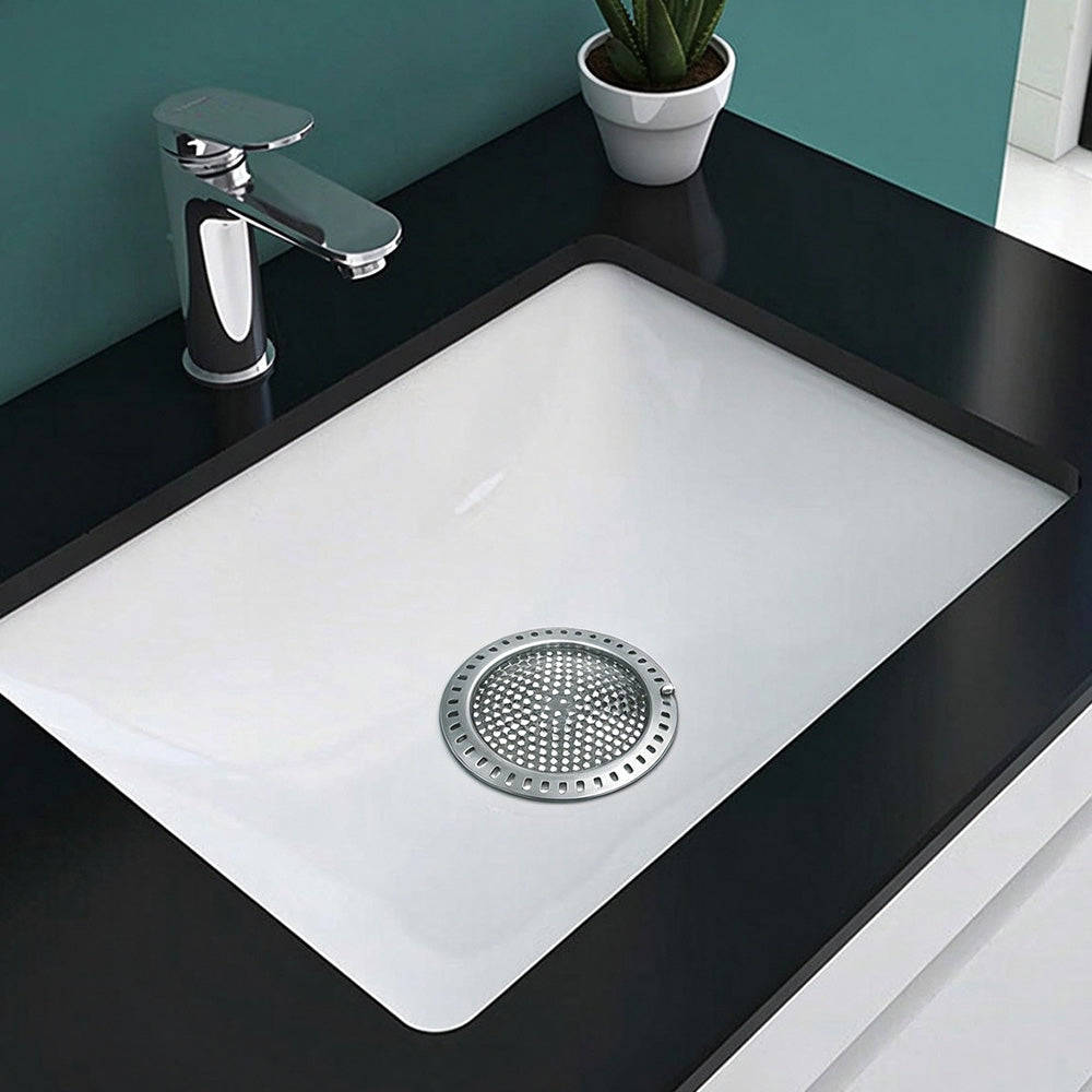 Weighted Metal Silicone Shower Drain Hair Catcher for Round Floor Drains