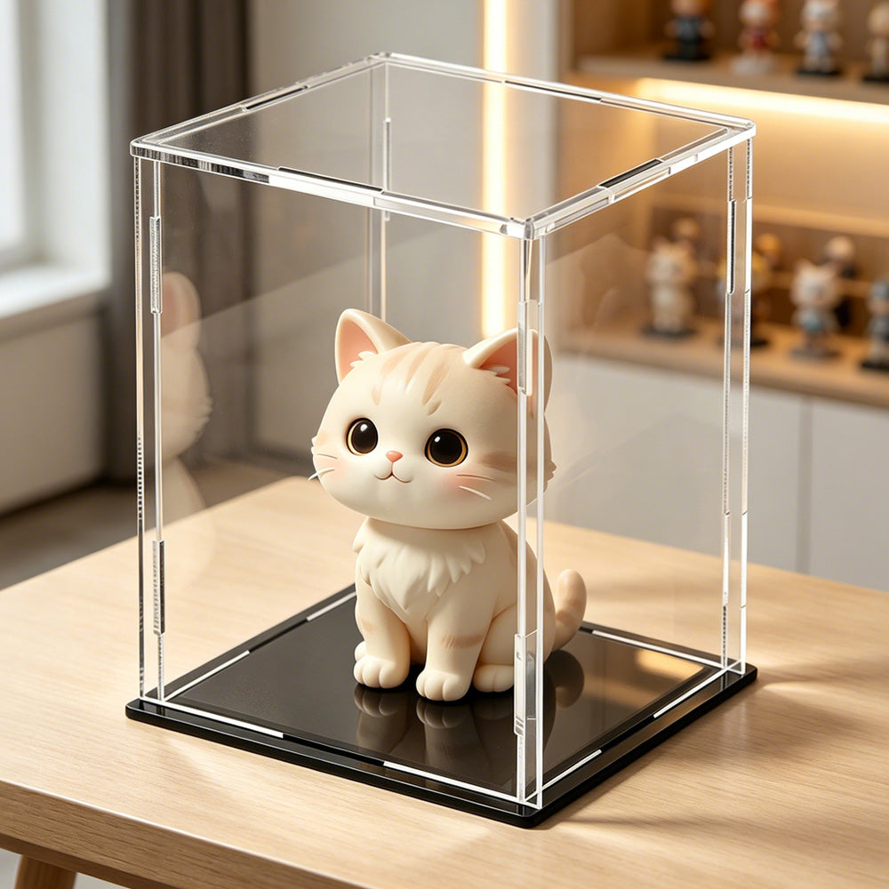 Acrylic Display Case Stackable Clear Dustproof Display Box for Cars Figures Model