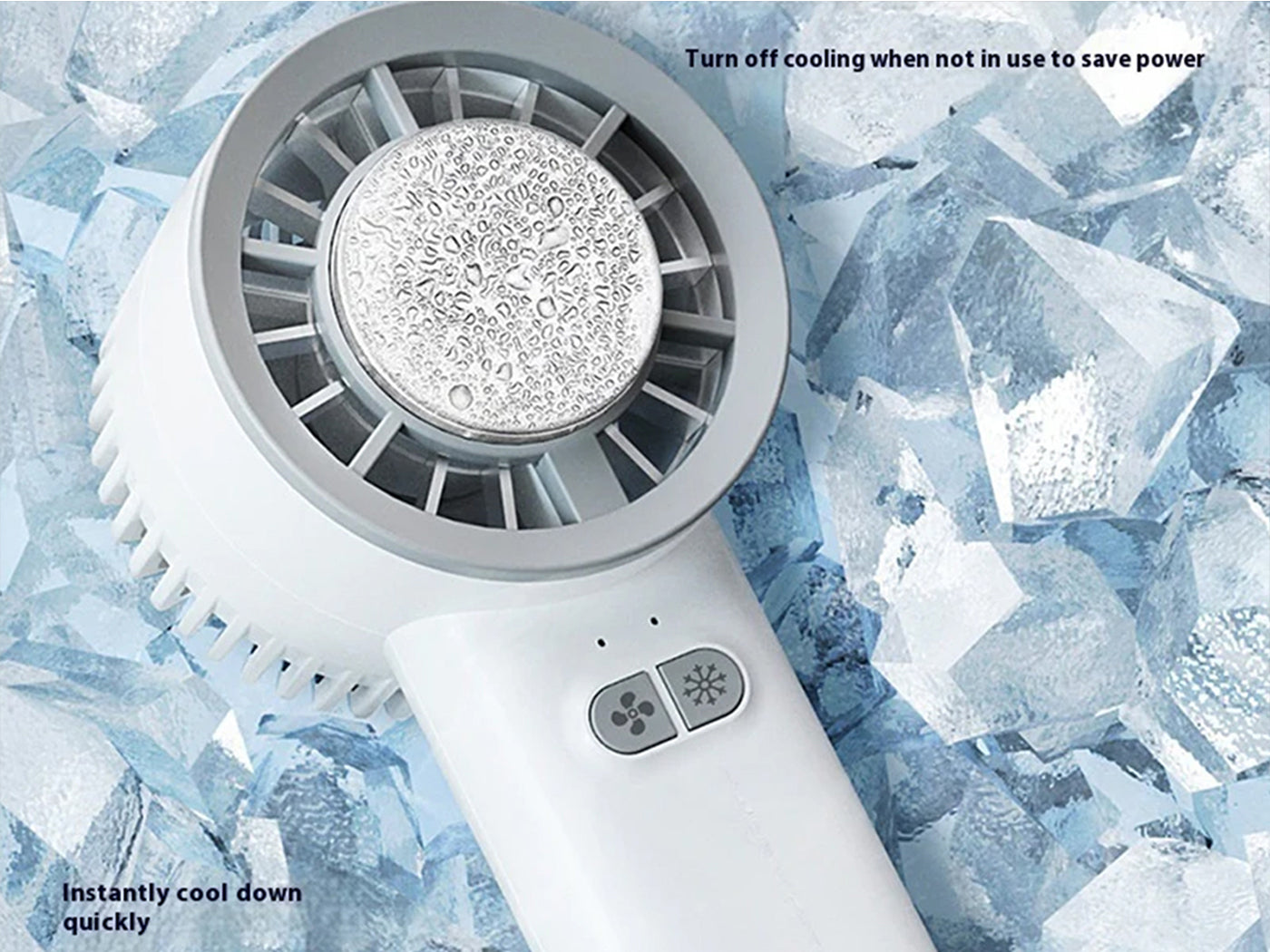 Handheld Fan 3-Windy Speed Adjustable USB Rechargeable Fan