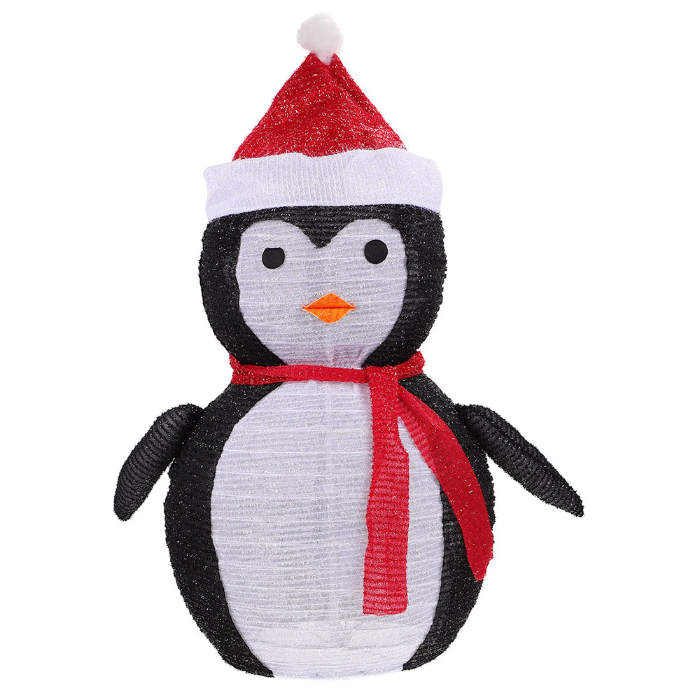 Christmas Yard Sign with Stakes Light Up Yard Sign Indoor Outdoor Decor-Penguin
