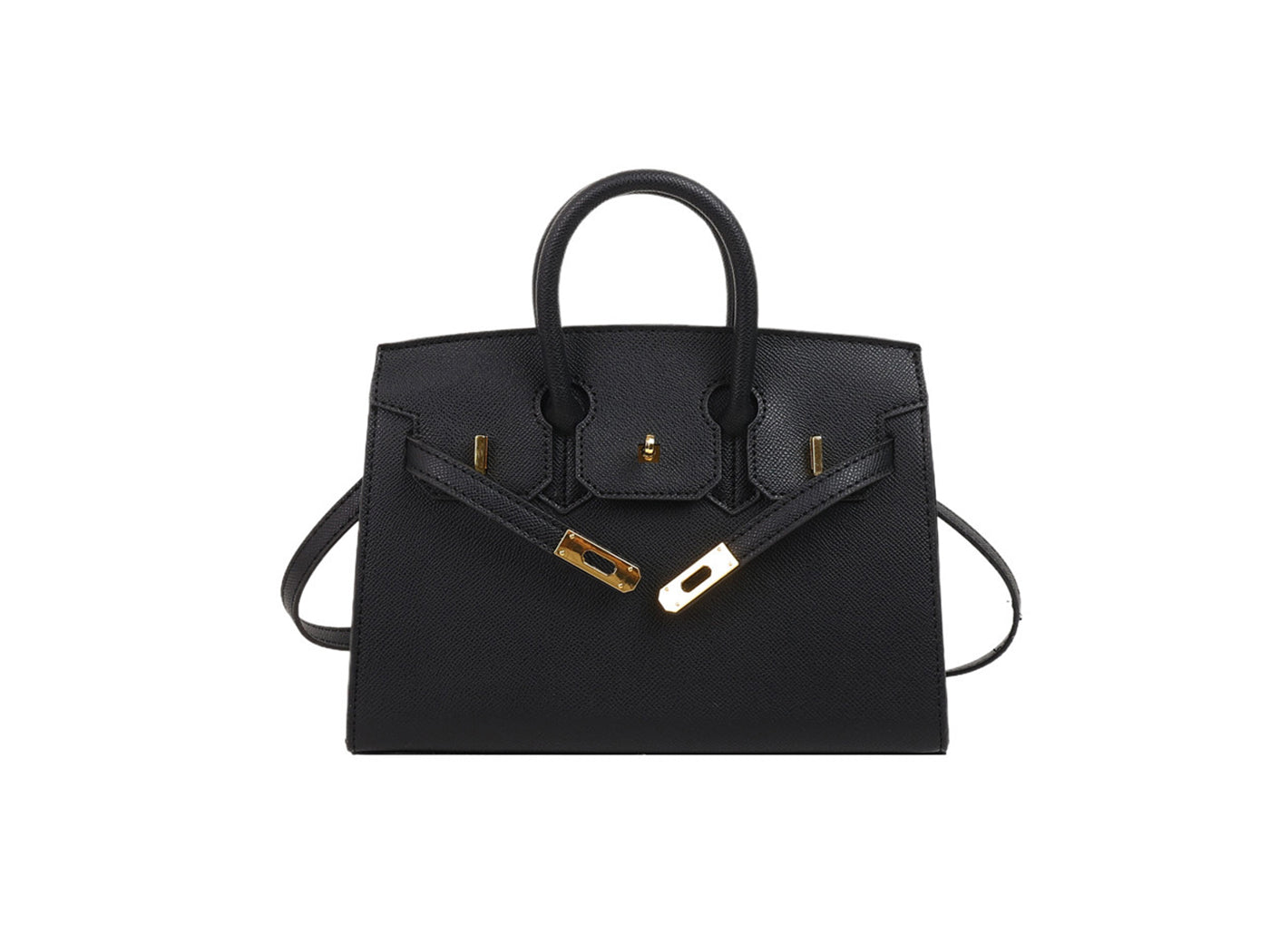 Chic Mini Birkin-Inspired Lock Crossbody Satchel Bag
