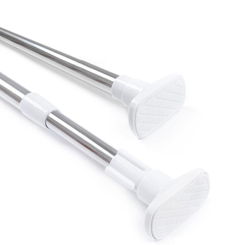 Tool Free Extendable Telescopic Hanger Wardrobe Curtain Rod Towel Rail Pole