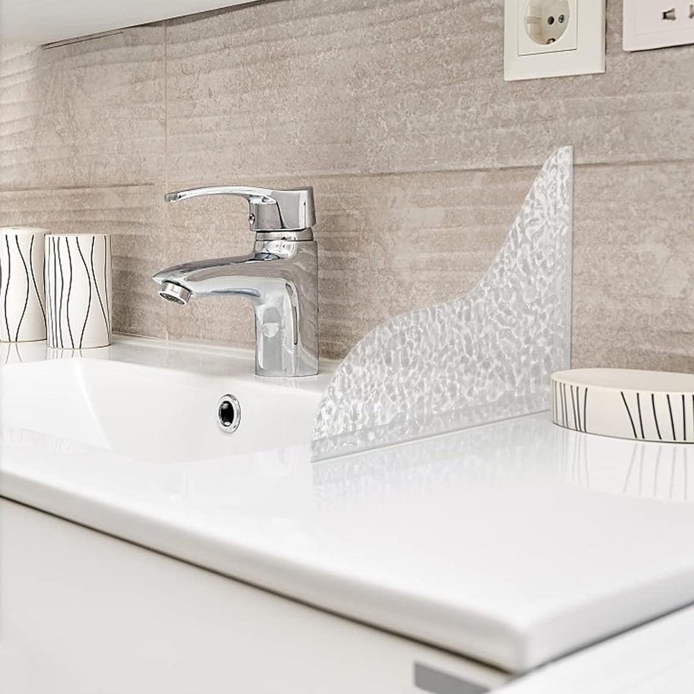 2Pcs Bathtub Splash Guards with Adhesive