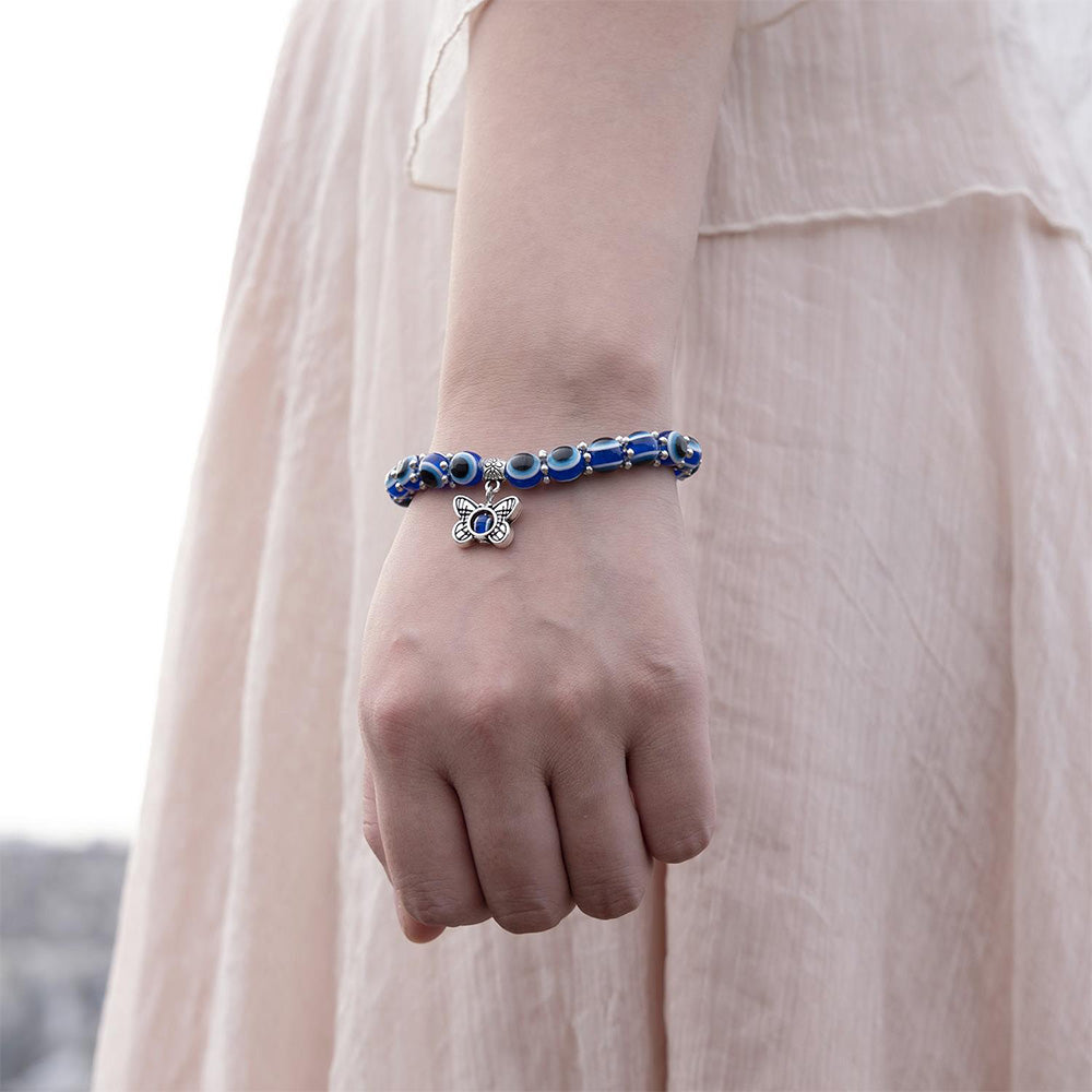 Turkish Evil Eye Bracelet Hamsa Hand Greek Mati Bangle Jewellery