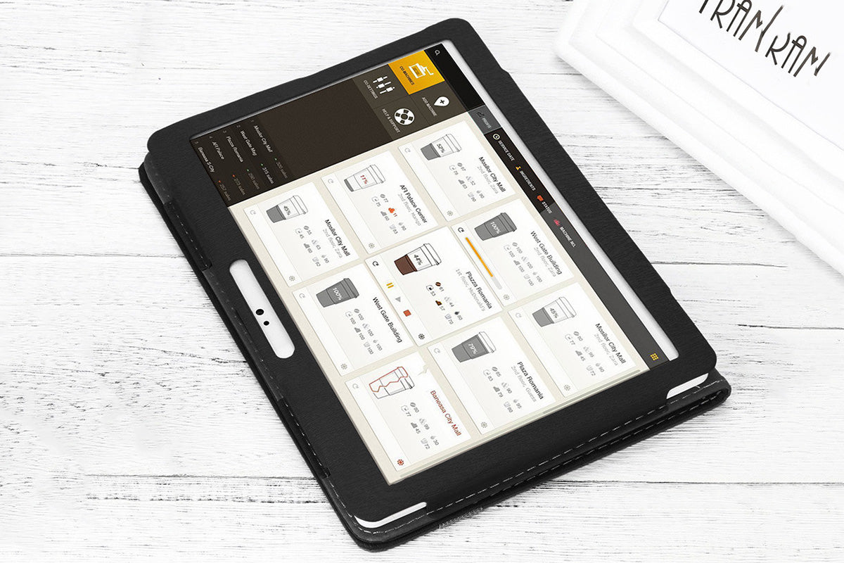 Universal 10 10.1 Inch Android Tablet Case Rotatable Multiple Viewing Stand Case-Blue