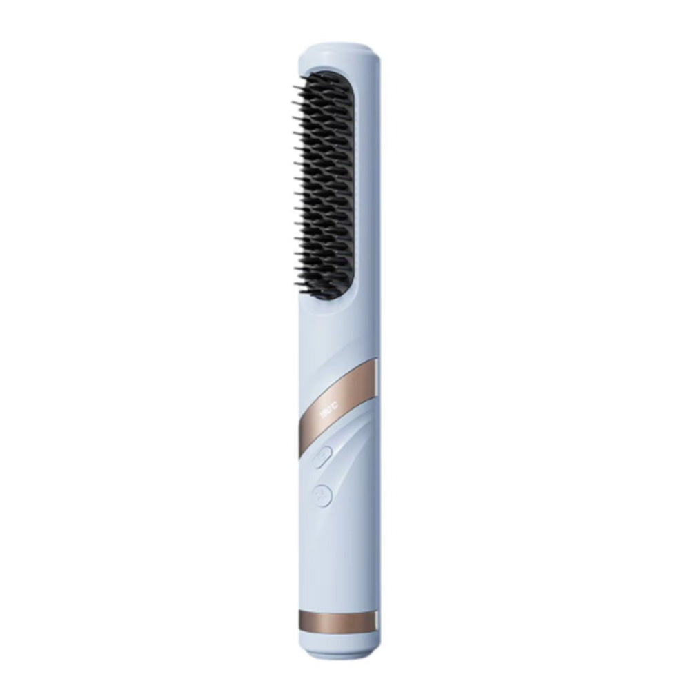 Wireless Hair Straightener Brush with Cool Air Styling Comb
