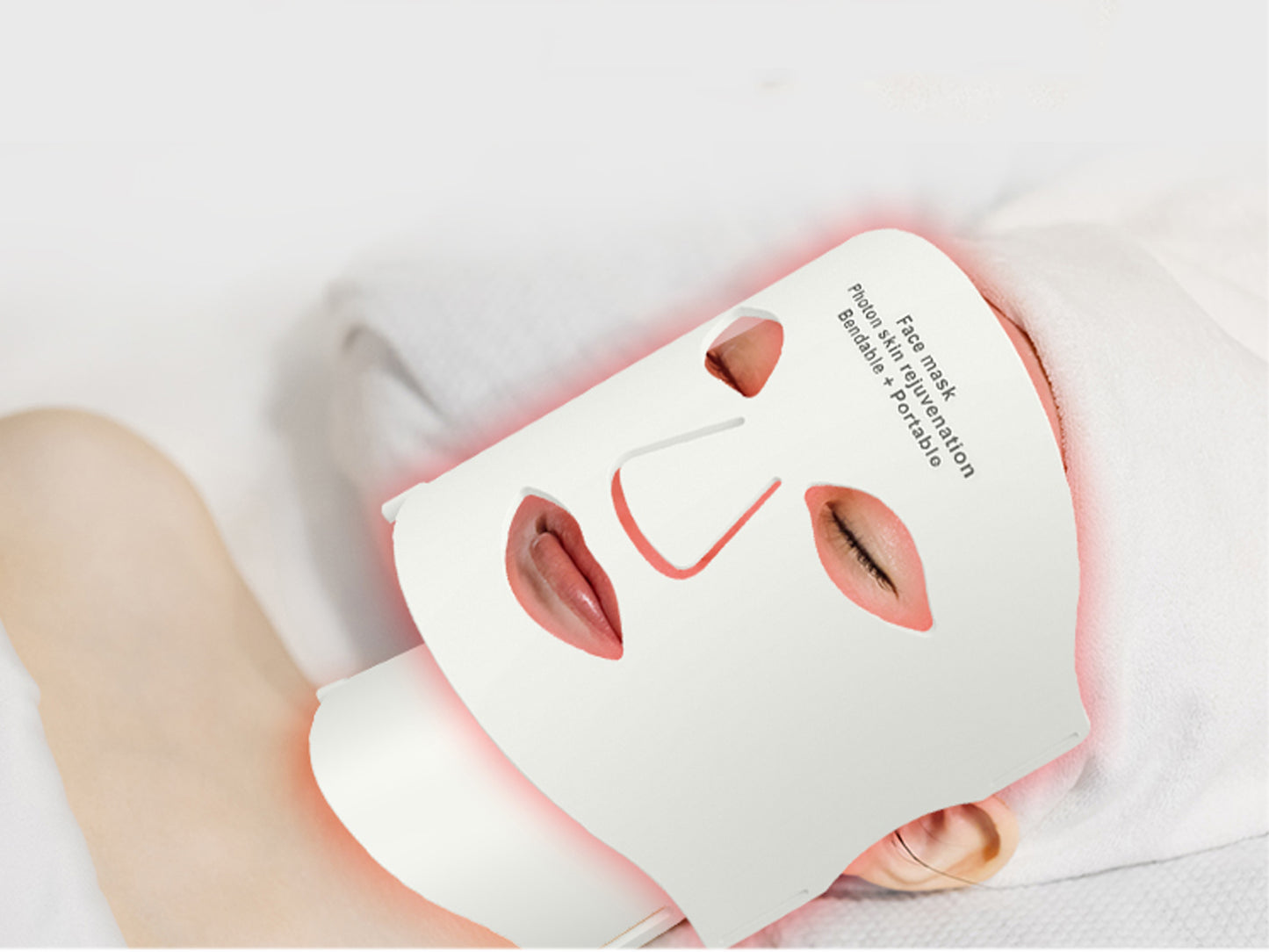 Silicone Skin Care Mask 7 Coloured LED Face Neck Spa Mask Light Therapy Tool Skin Tightening