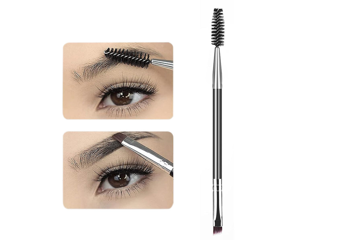 3PCS Eyebrow Brush Eyelash Separator Double Head Brow Comb Eye Makeup Tools