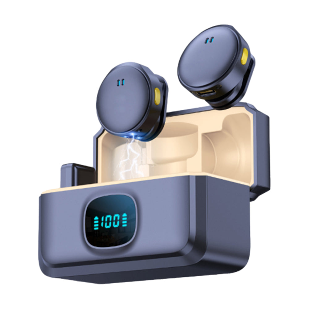 Wireless Lavalier Microphone Mic For Android Phone iPad Vlog Live Stream