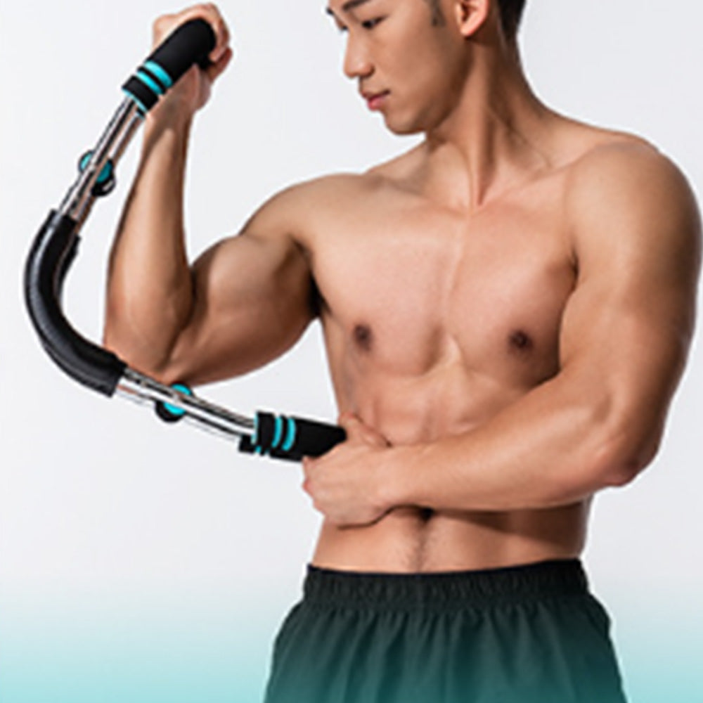 Twister Arm Exerciser Adjustable Spring Workout Bar Portable Home Fitness Equipment
