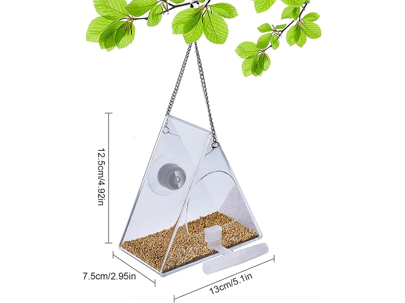 Smart WiFi Bird Feeder with 720P Camera for Real-Time Monitoring