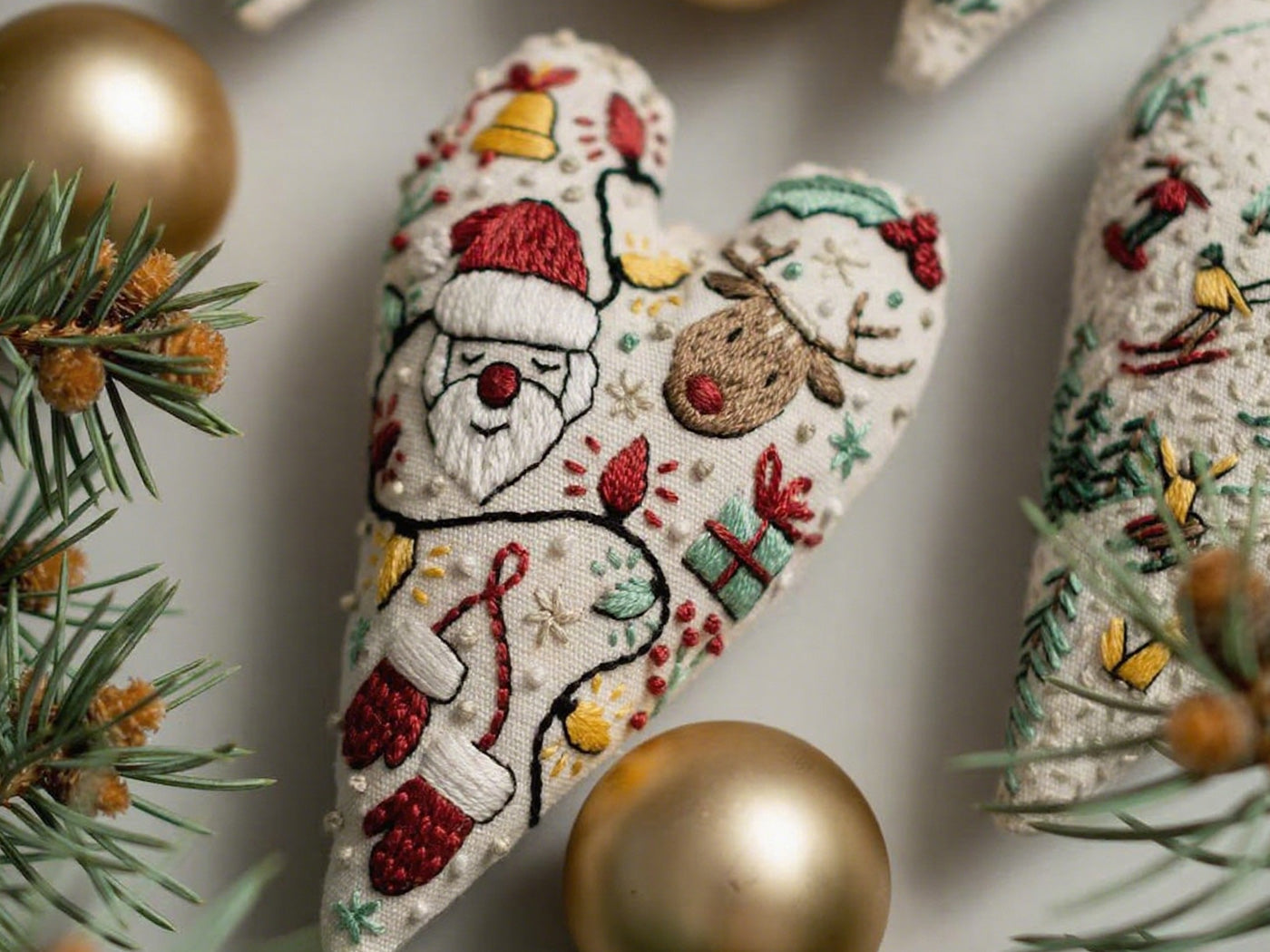 DIY Embroidery Christmas Ornament Kits Christmas Tree Hanging Ornament