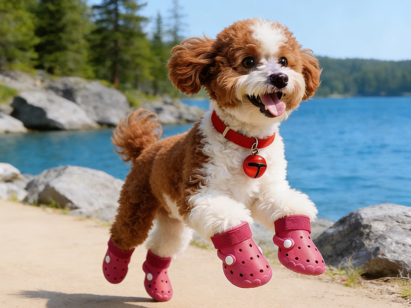 EVA Dog Shoes with Breathable Holes Pet Booties Puppy Booties