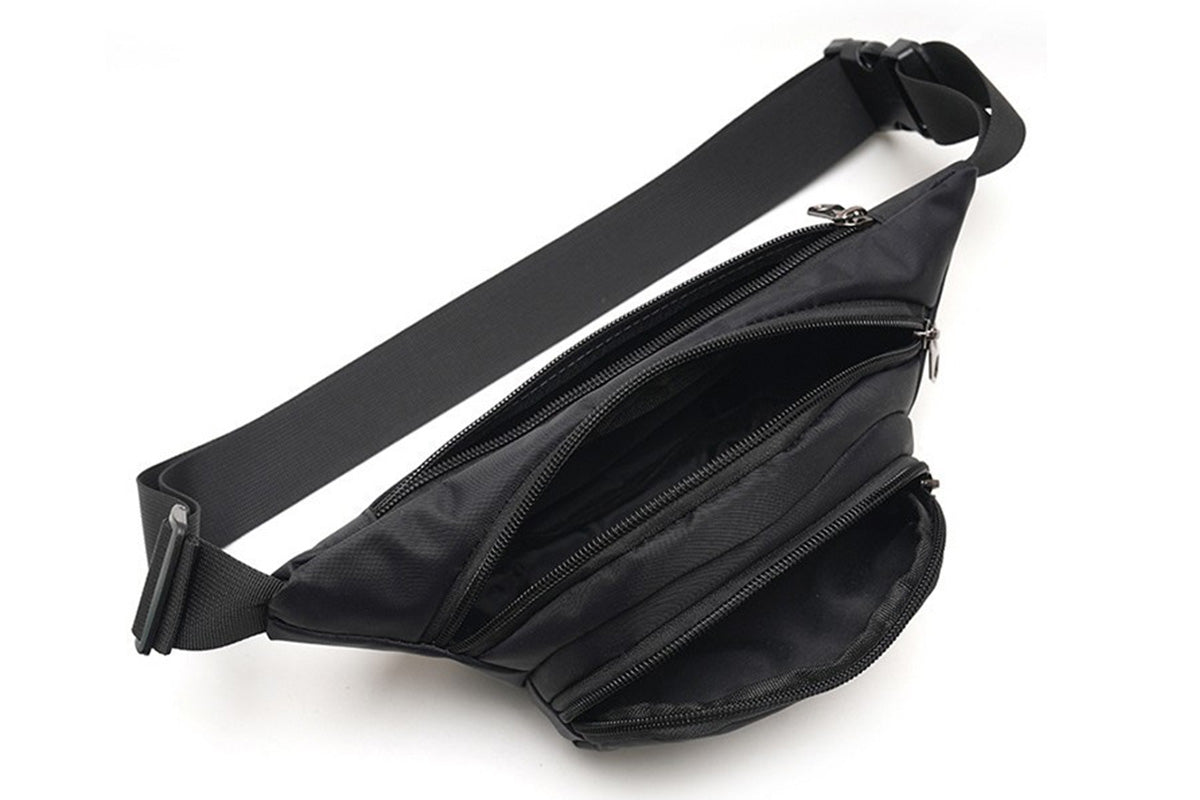 Casual Chest Bag Multi-Pocket Waist Bag for Sports Traveling Workout