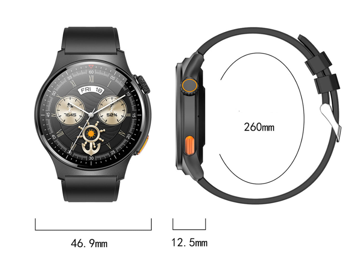 Smart Watch GPS Tracker with Blood Pressure Monitor Waterproof Fitness Tracker