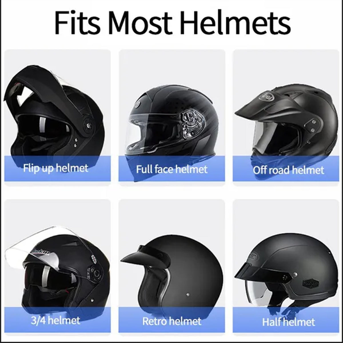 Motorcycle Helmet Bluetooth Headset with Mic