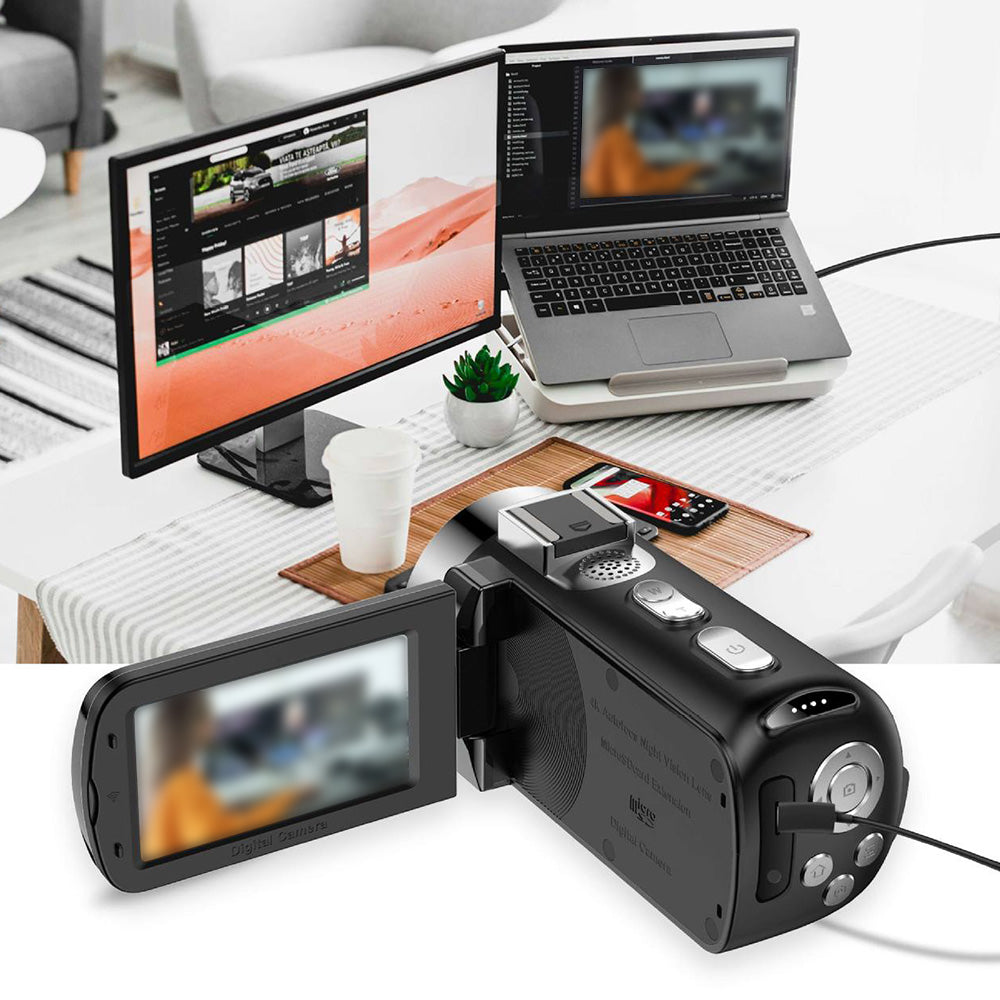 4K Video Camera Camcorder 64MP Vlogging Camera for YouTube