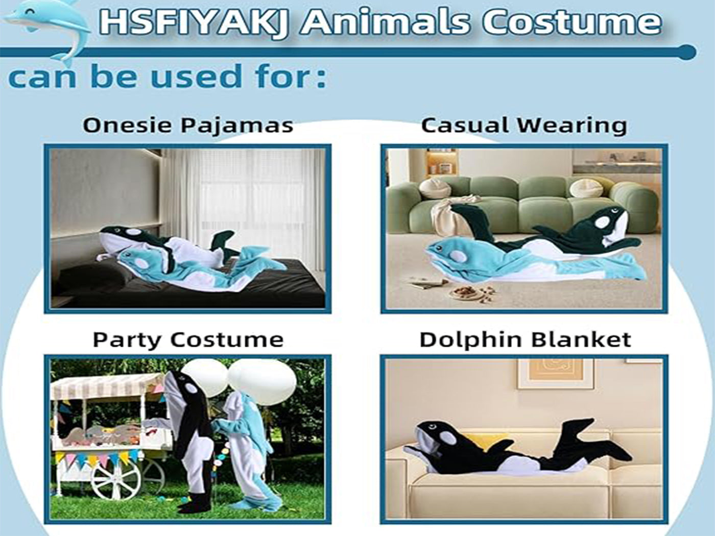 Flannel Cartoon Whale Wearable Hoodie Sleeping Blanket