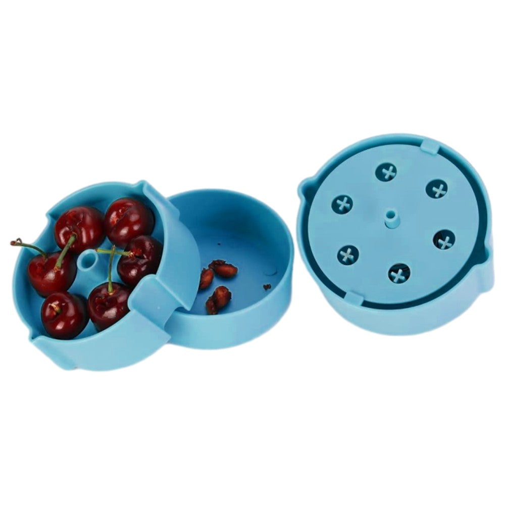 2Pcs Portable Cherry Pitter Corer Tool Labor-Saving Push Down Multiple Cherries Seed Remover