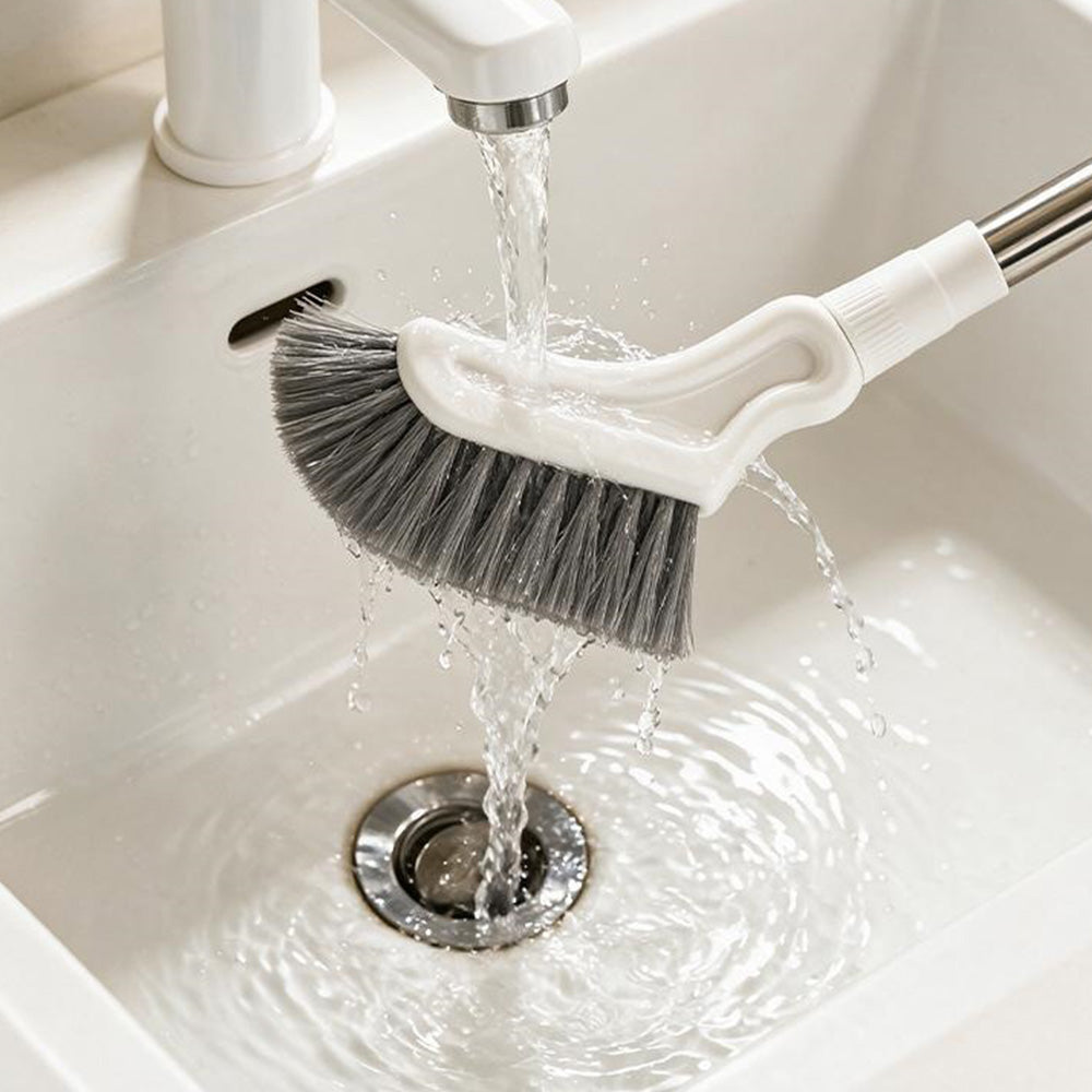 2X Telescopic L-Shaped Crevice Cleaning Brush for Window Toilet and Floor Gaps