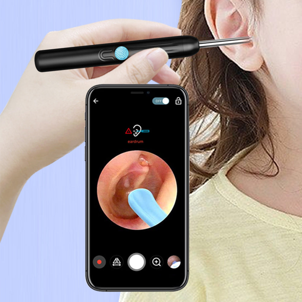 Wireless Ear Wax Removal Visual Ear Pick 6 LED Endoscope Otoscope with 8 Handheld Ear Sets