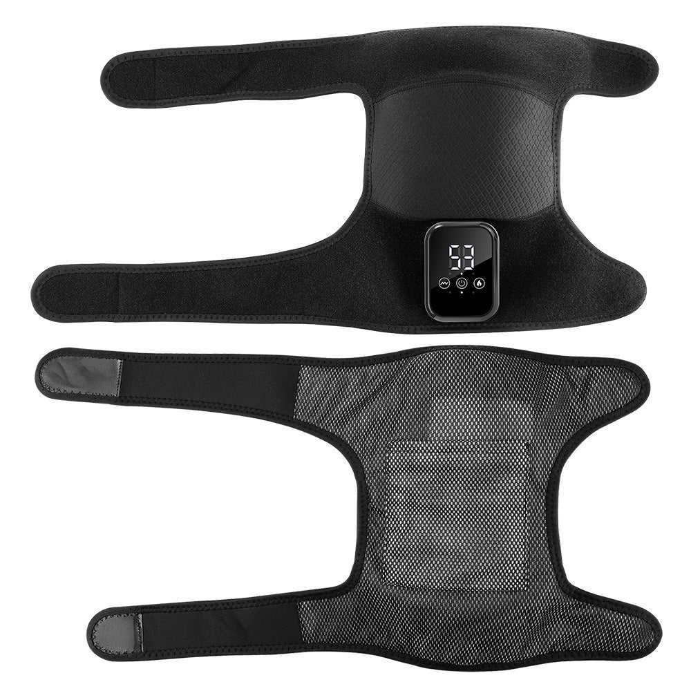 Knee Massager with Heat Vibration Electric Heated Knee Brace with 3 Heat Levels