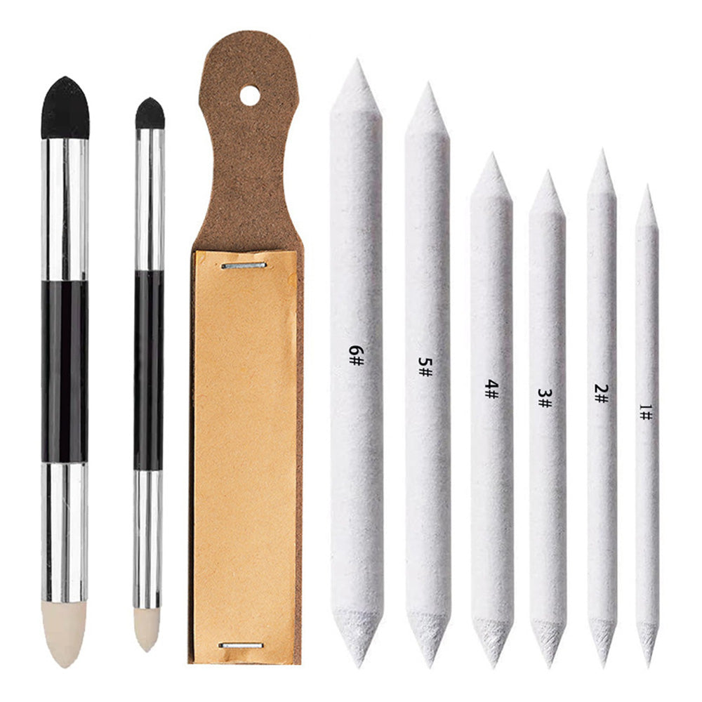 Paper Blending Stumps and Sandpaper Sketching Art Tool Set