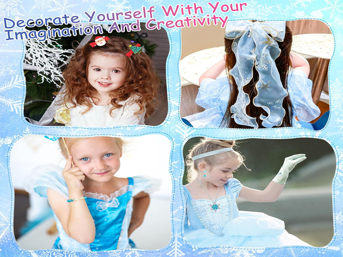 Frozen Inspired 24 Days Christmas Advent Calendar Girls Hair Accessories Jewellery