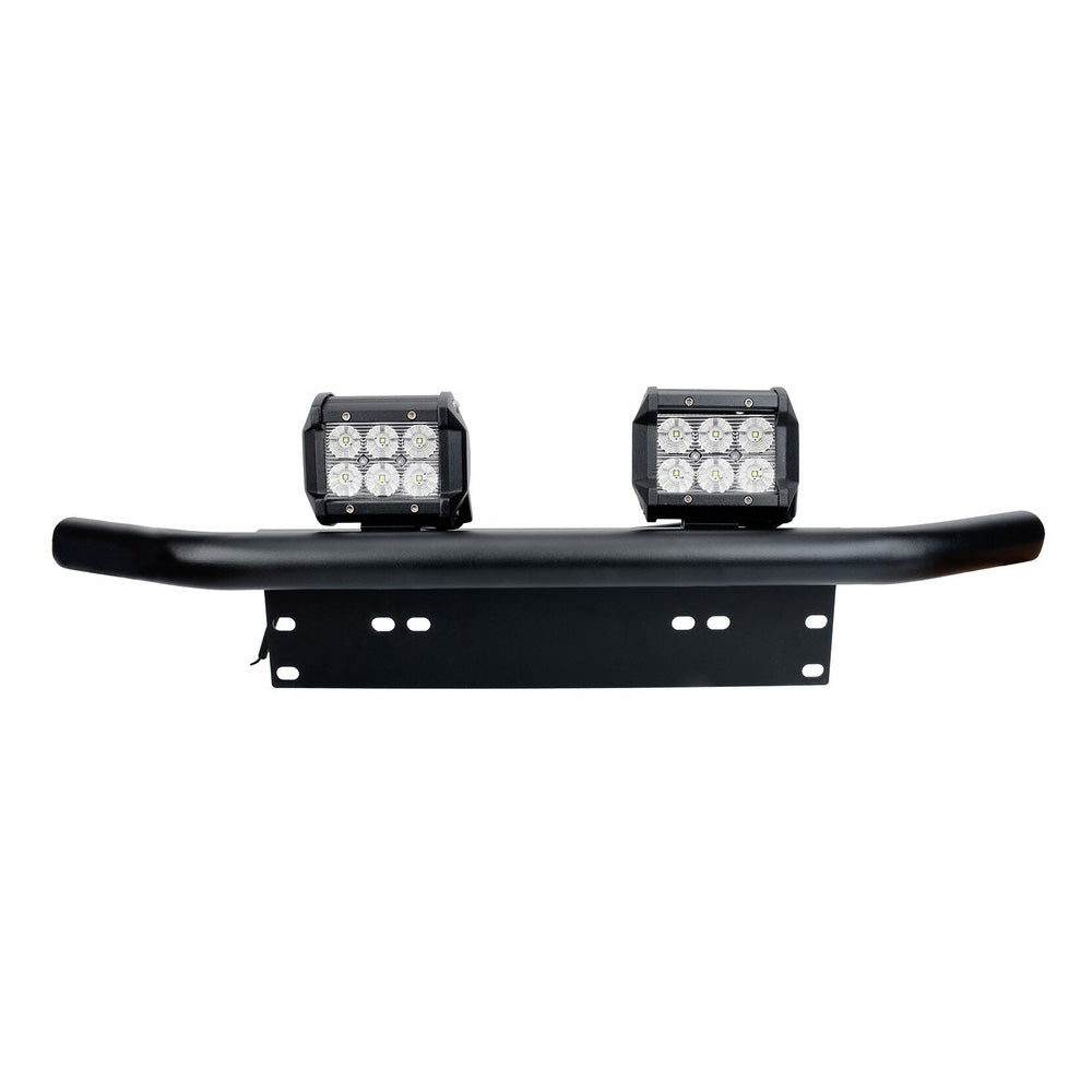 Aluminum 23 Inch License Plate Frame Matte Black for Truck SUV and Jeep