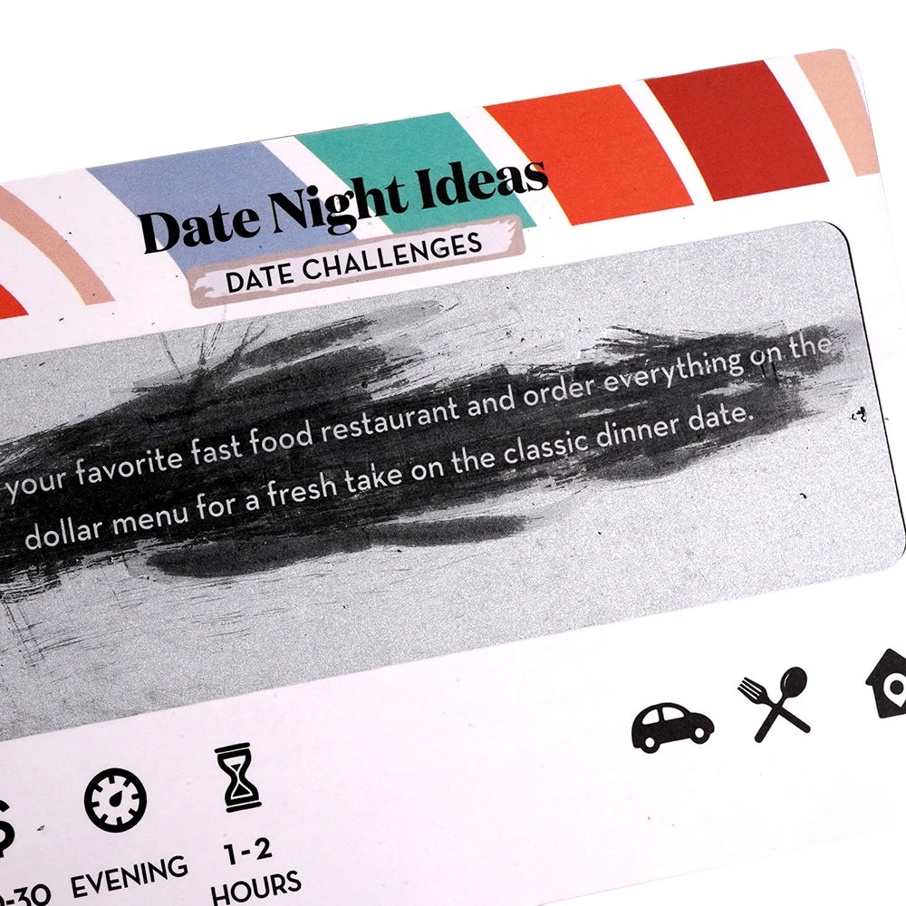 Date Night Ideas Cards Romantic and Funny Scratch off Card Game for Couples