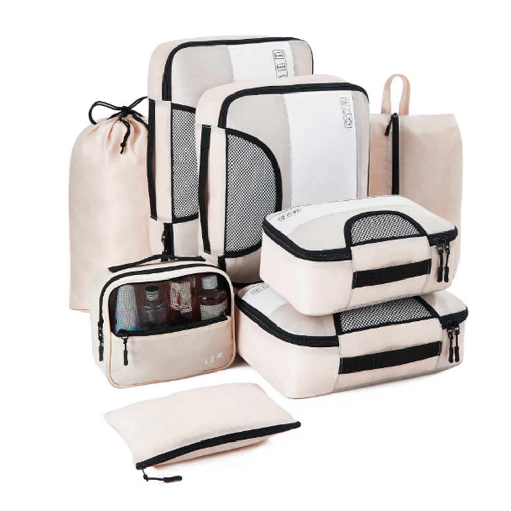 8Pcs Travel Luggage Packing Cube Compression Bags