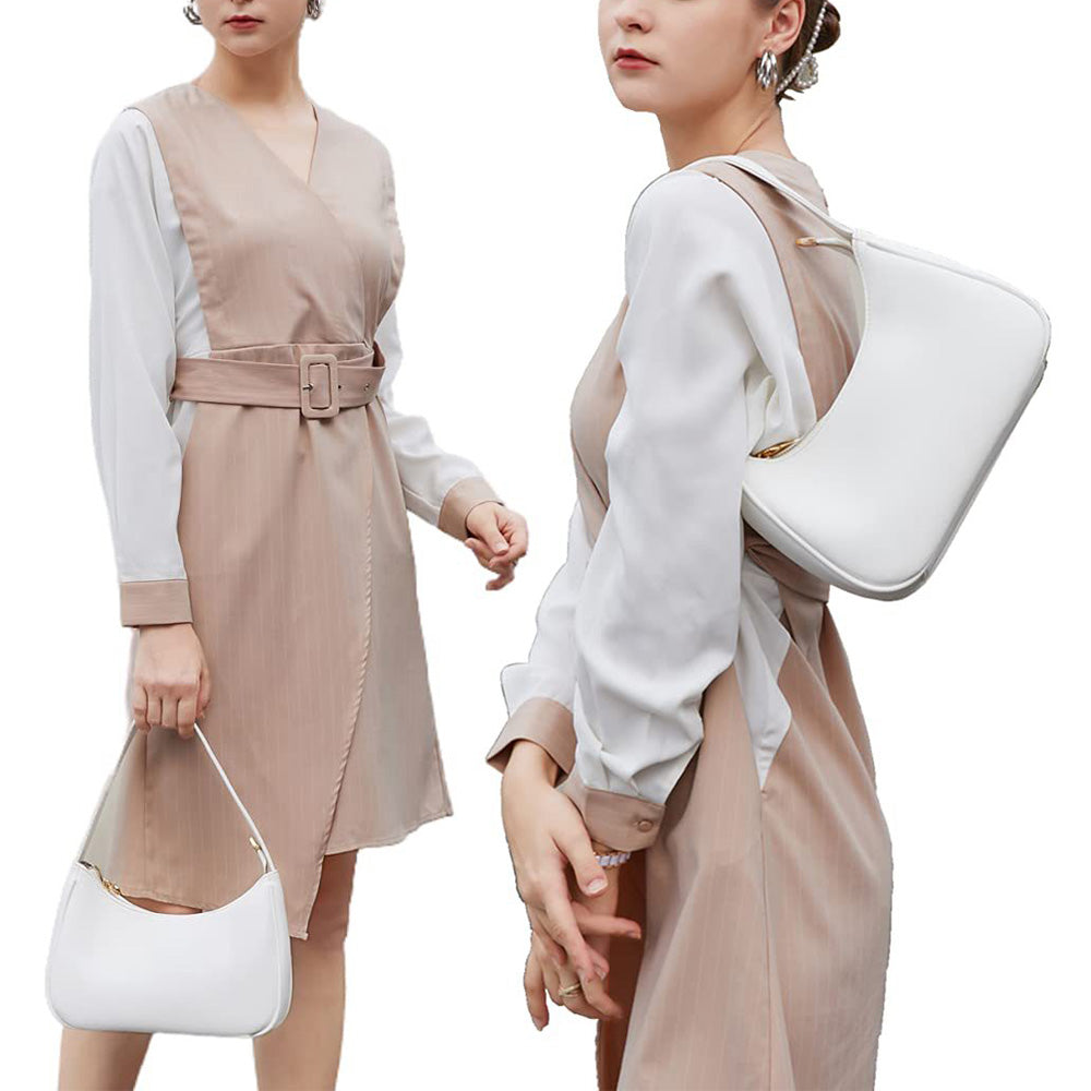 Shoulder Bag For Women Elegant Feminine Mini Handbags with Zipper Closure