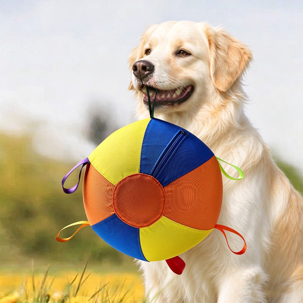 Outdoor Dog Herding Play Ball with Reinforced Oxford Fabric and Slow Deflation-Multicolour