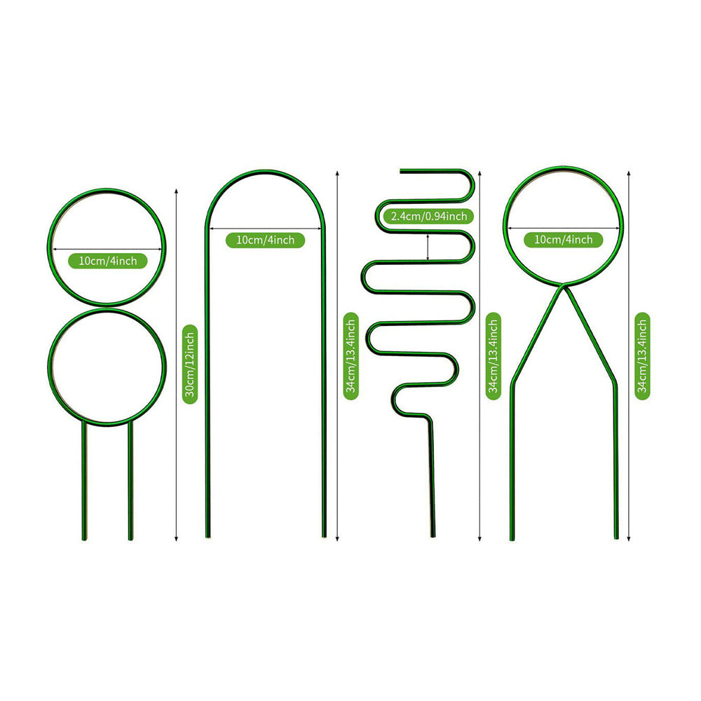 4Pcs Plant Trellis Metal Potted Houseplant Trellis Climbing Plants Support Stake
