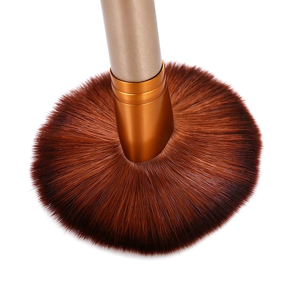 12 Piece Makeup Brush Set with Gold Iron Storage Case