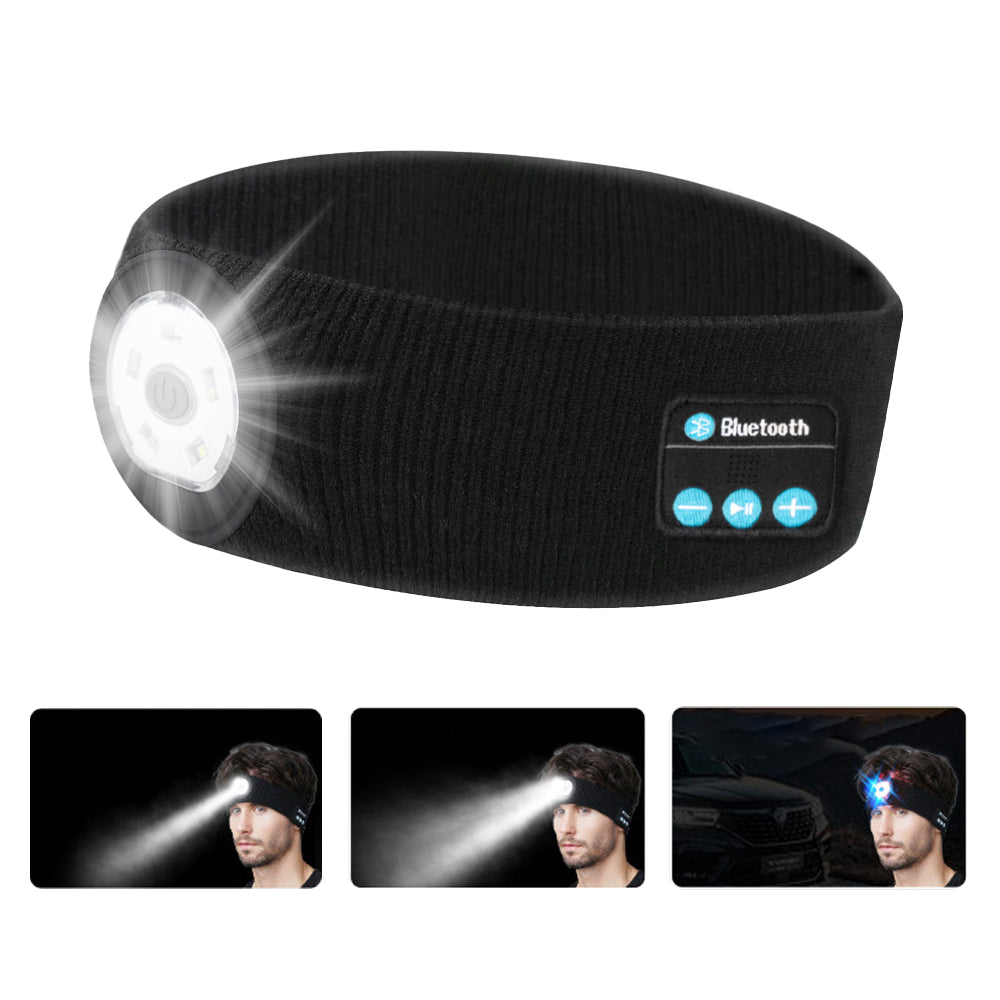 Wireless Bluetooth Headband with Light