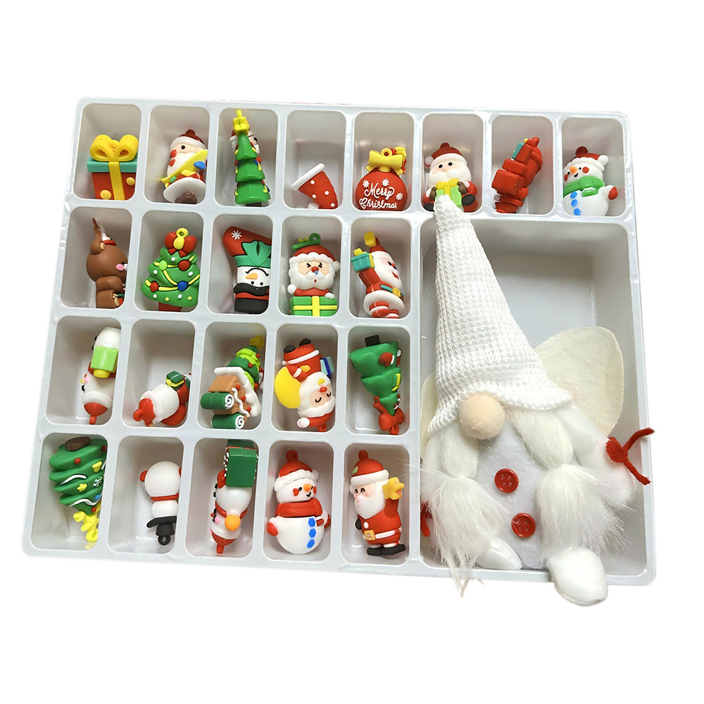 31 Days Christmas 3D Statues Advent Calendar with a Gnome Plush Toy