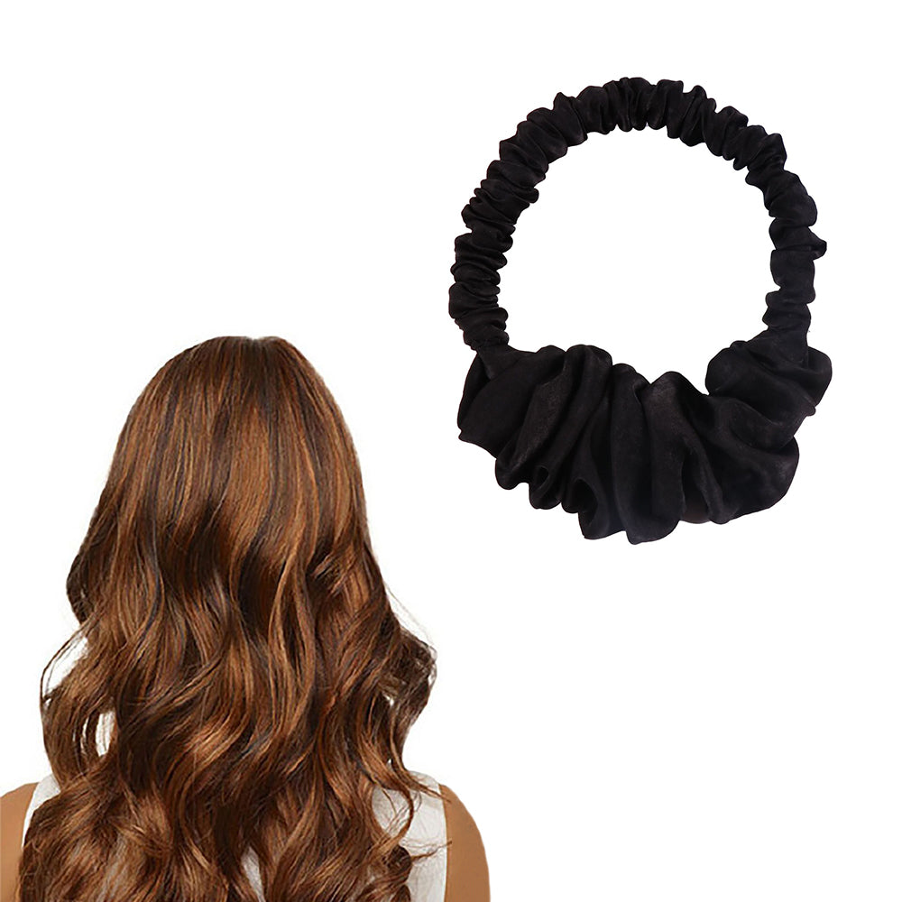 Voluminous Waves Heatless Curling Scrunchie Fashionable Item for Various Hair Type