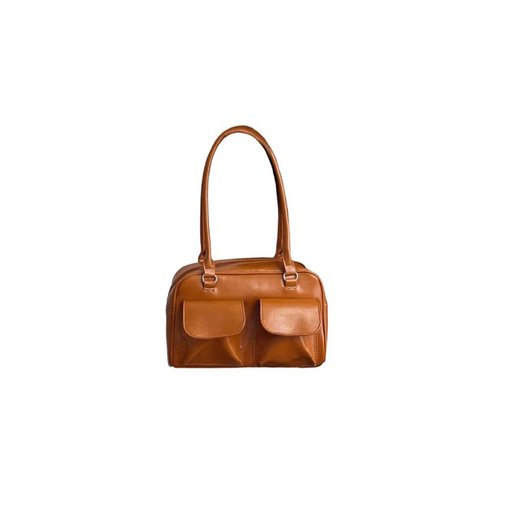 Women Pu Leather Underarm Bag Business Shoulder Bag