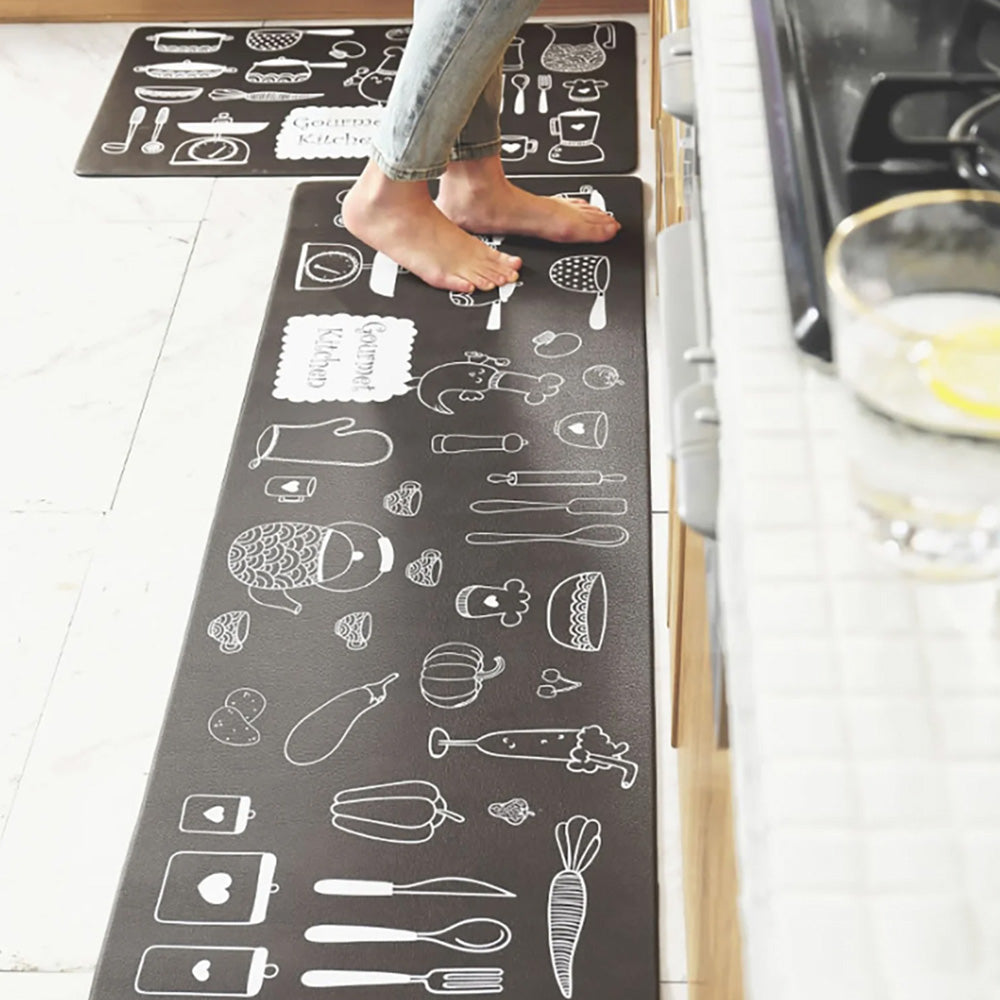 2-Piece Kitchen Floor Mat Set