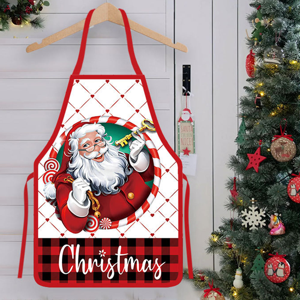 70x50CM Christmas Apron Funny XMAS Cooking Chef Costume