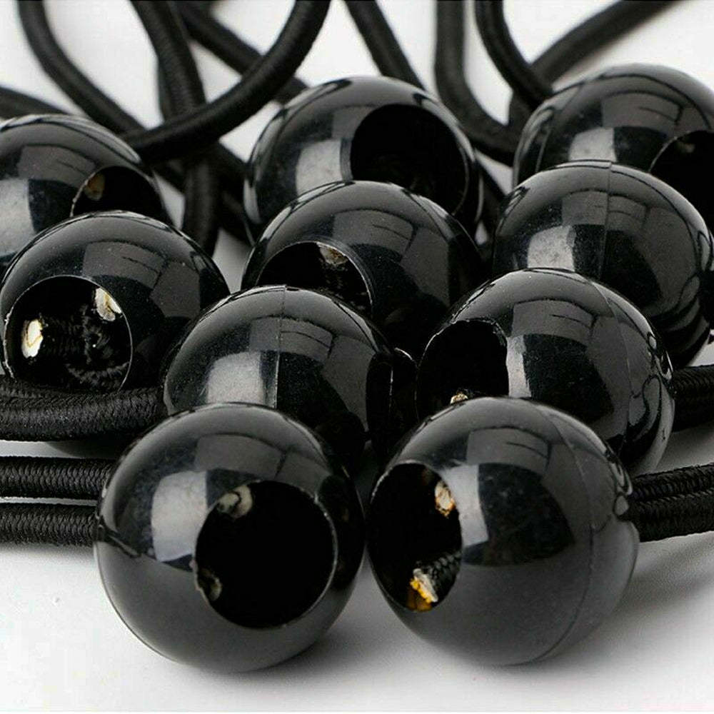 50Pcs 25cm Bungee Cord Balls for Camping Tents Cargo Holding Wire