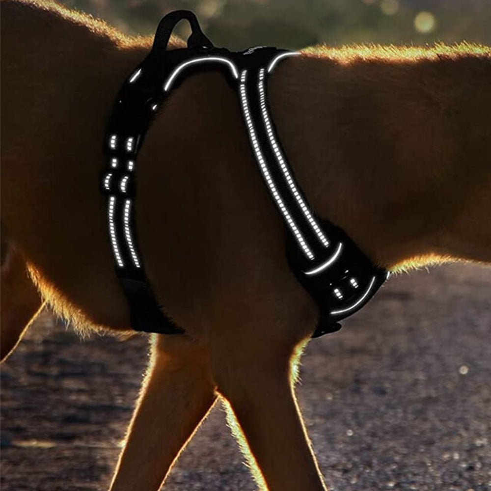 Adjustable Reflective No Pull Vest Dog Harness for Medium Large Dogs